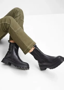 Chelsea-Boots aus Leder Damen Nachhaltigere Materialien|Boots