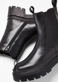 Chelsea-Boots aus Leder Damen Nachhaltigere Materialien|Boots