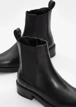 New Chelsea-Boots aus Leder Damen Stiefeletten|Boots