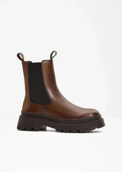 Clearance Chelsea-Boots aus Leder Damen Stiefeletten|Boots