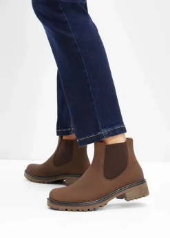 Chelsea-Boots mit Profilsohle Damen Stiefeletten|Boots