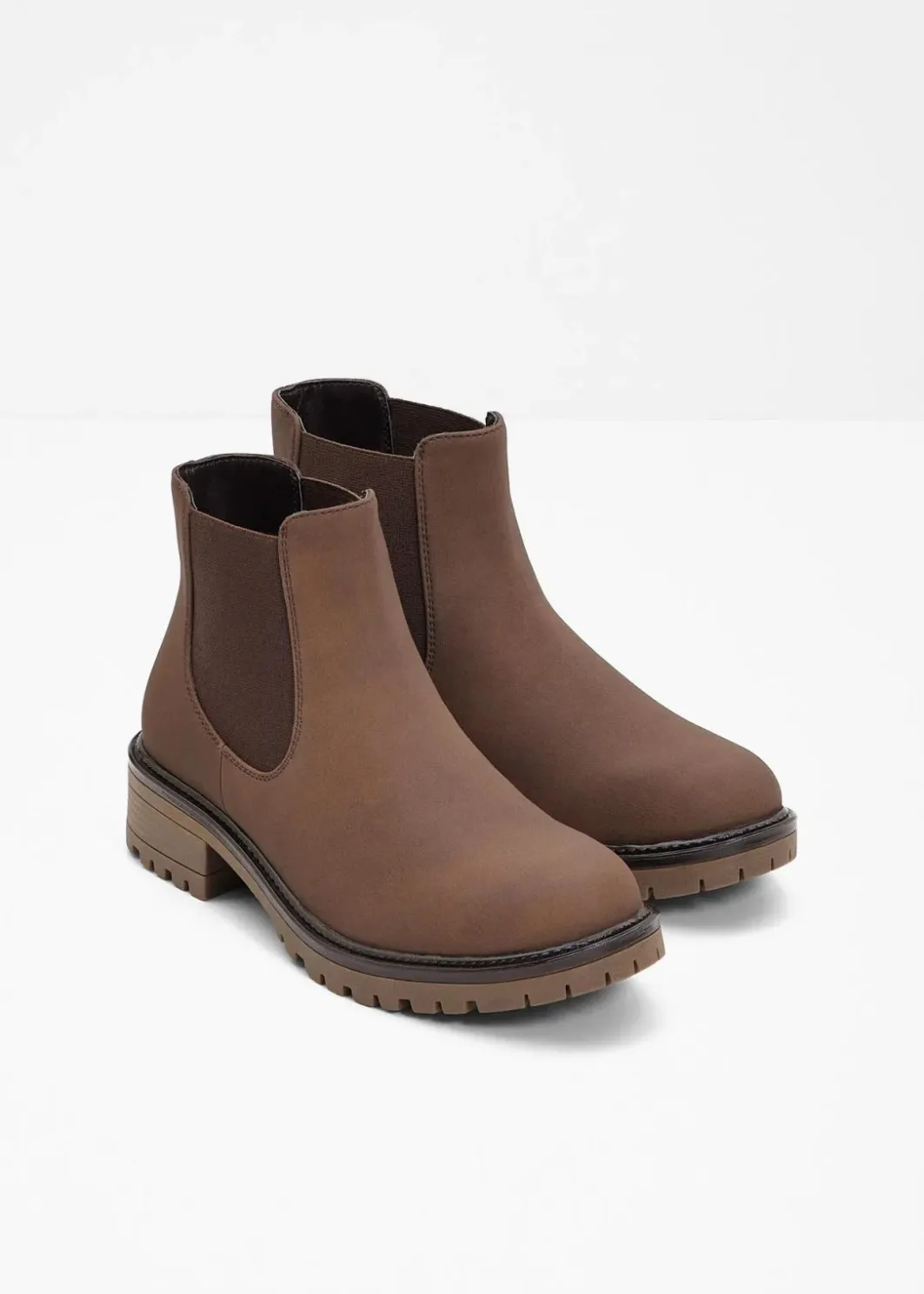 Chelsea-Boots mit Profilsohle Damen Stiefeletten|Boots