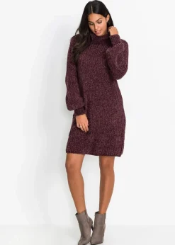 Damen bonprix Bekleidung·Umstandsmode|Bekleidung·Pullover & Strickjacken|Chenille Strickkleid aus recyceltem Polyester
