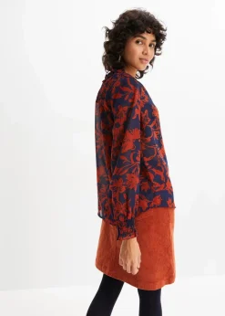 Damen bonprix Bekleidung·Jacken & Mäntel|Blusen & Tuniken|Chiffon Bluse mit Smok-Details
