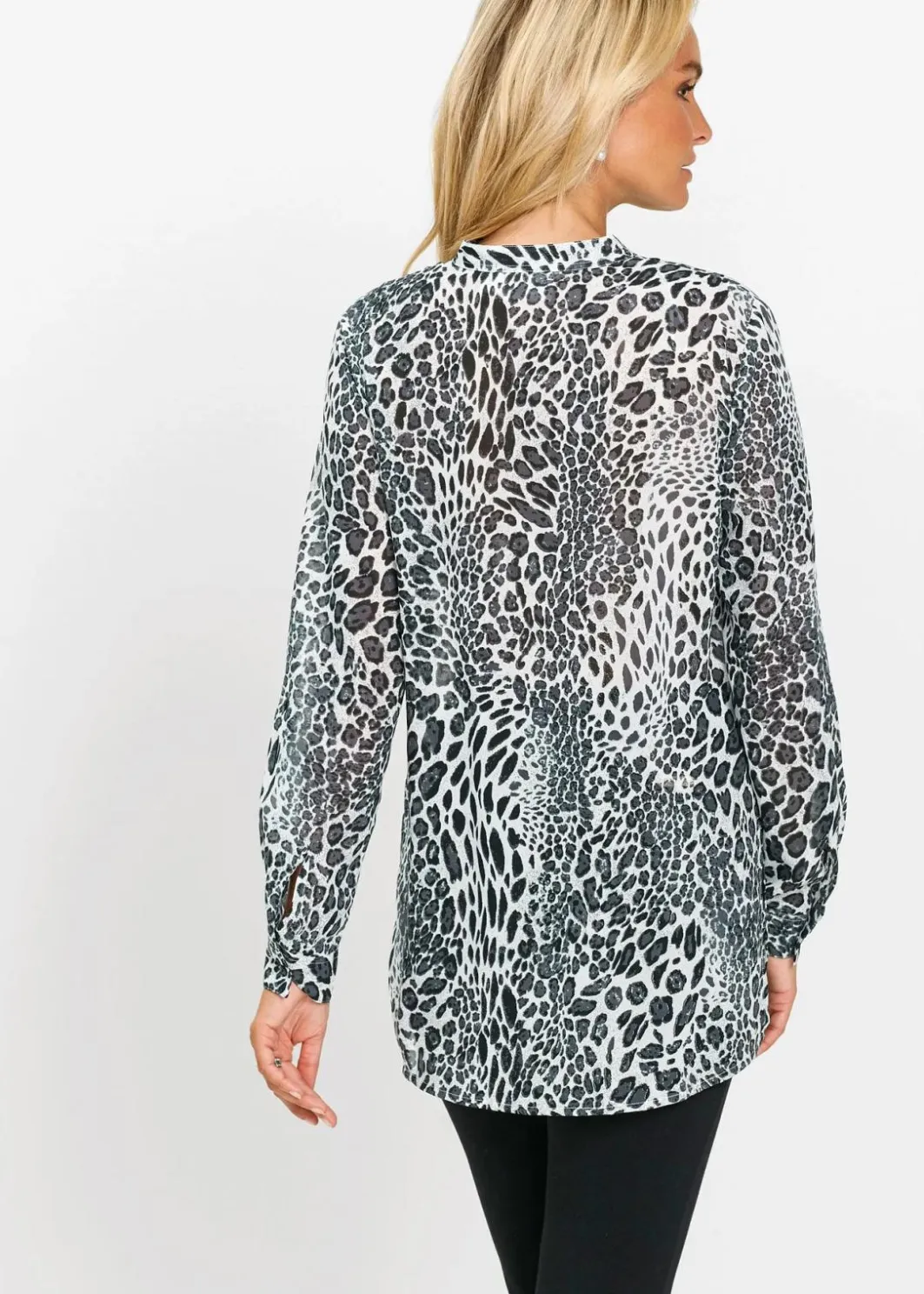 Damen bonprix Bekleidung·Jacken & Mäntel|Blusen & Tuniken|Chiffon Longbluse