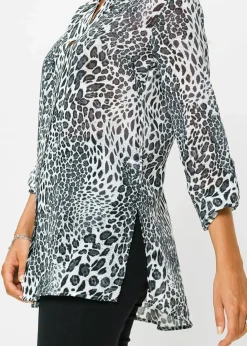 Damen bonprix Bekleidung·Jacken & Mäntel|Blusen & Tuniken|Chiffon Longbluse