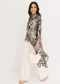 Damen bonprix Blusen & Tuniken|Chiffon- Longbluse