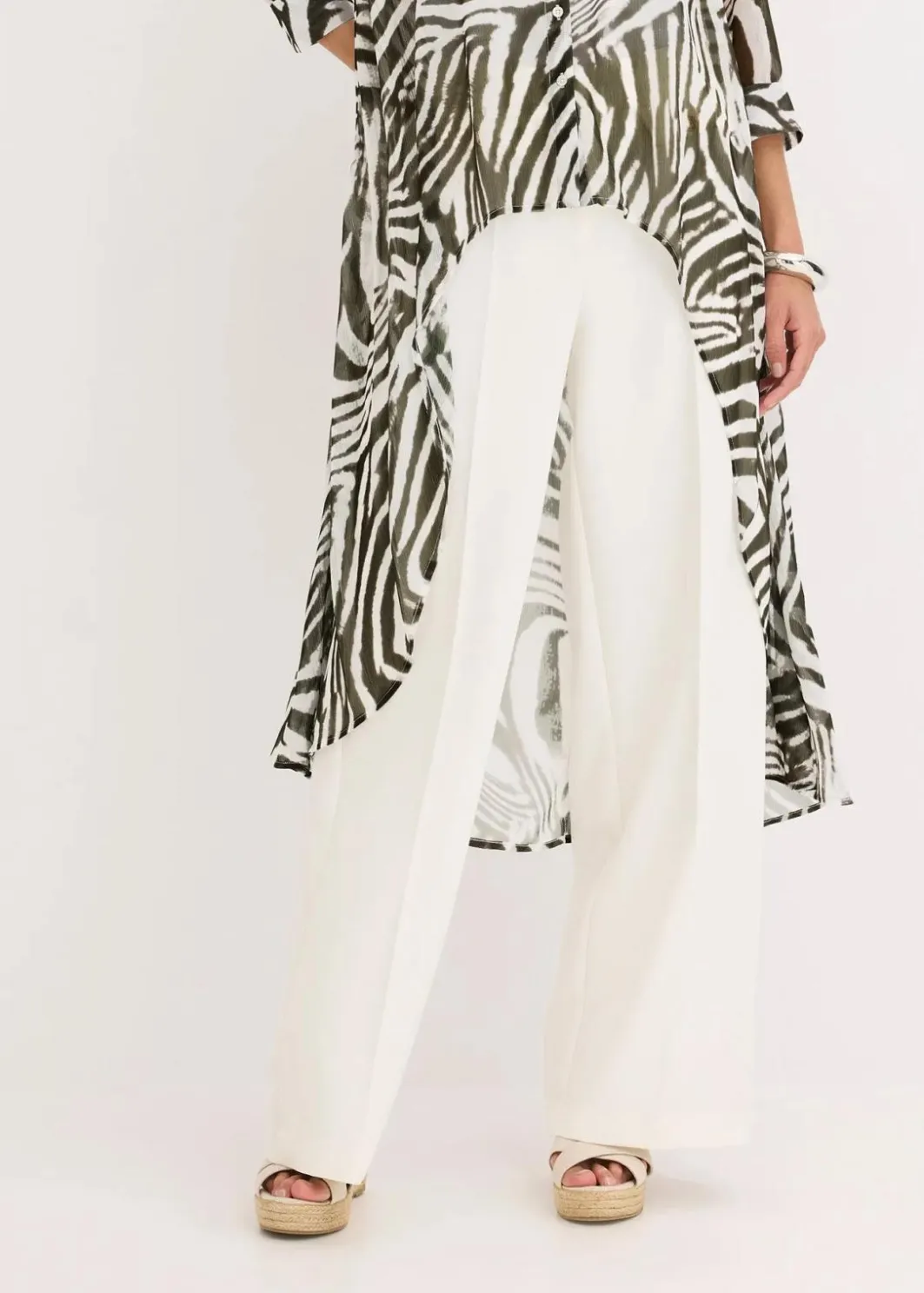 Damen bonprix Blusen & Tuniken|Chiffon- Longbluse