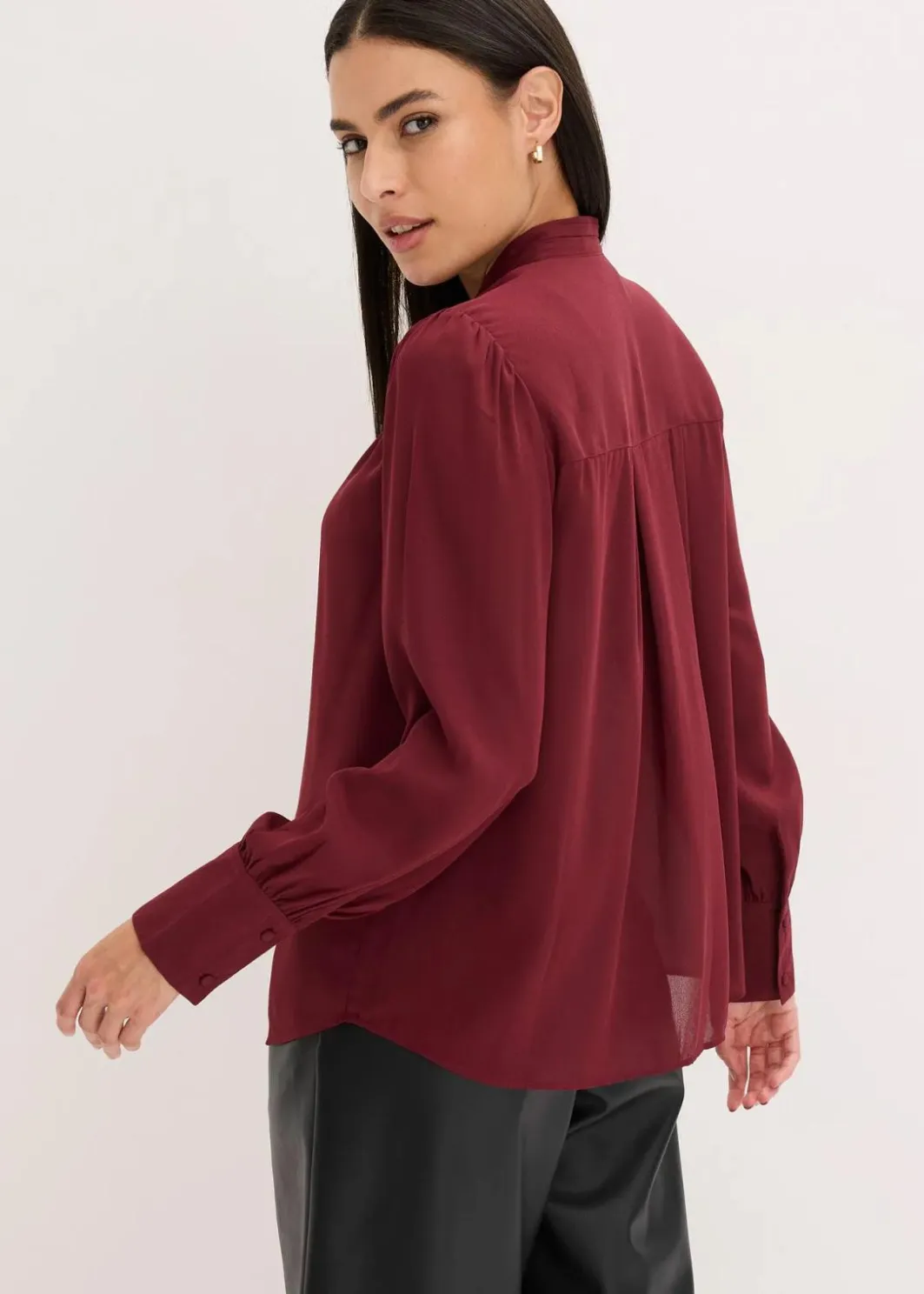Damen bonprix Blusen & Tuniken|Bekleidung·Jacken & Mäntel|Chiffon Tunikabluse
