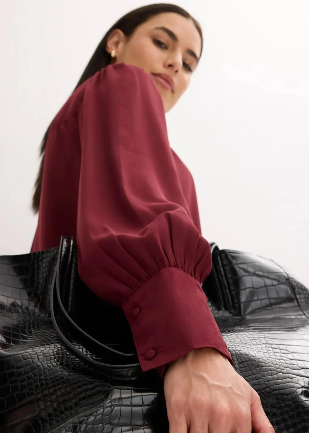 Damen bonprix Blusen & Tuniken|Bekleidung·Jacken & Mäntel|Chiffon Tunikabluse