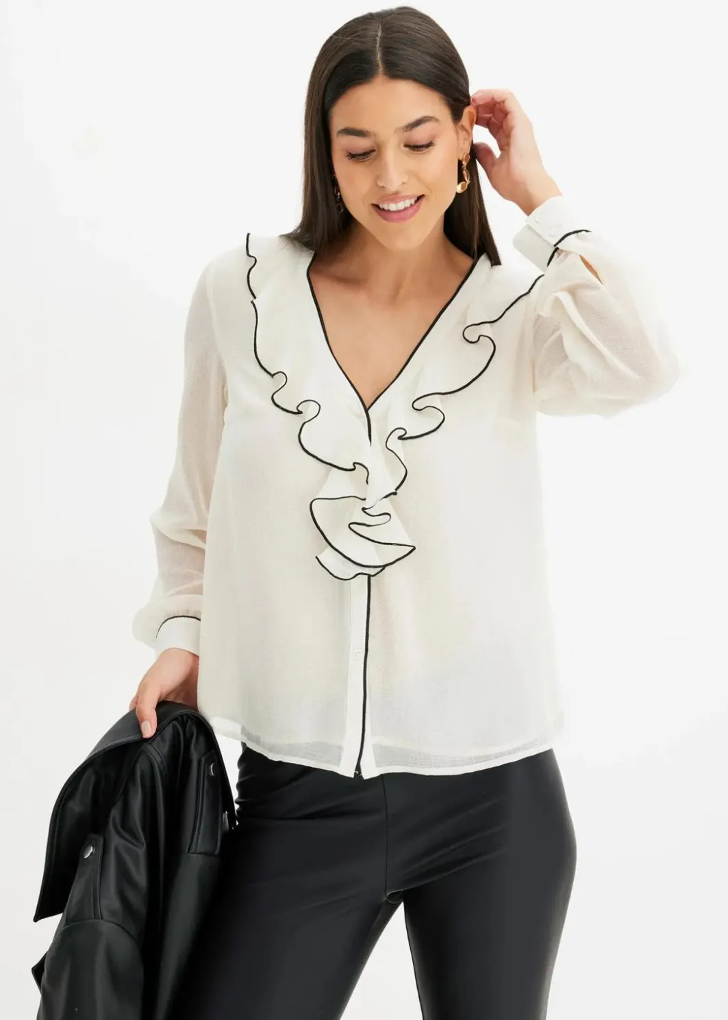 Damen bonprix Bekleidung·Jacken & Mäntel|Blusen & Tuniken|Chiffonbluse