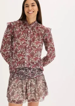 Clearance Chiffonbluse Damen Blusen & Tuniken|Bekleidung·Jacken & Mäntel