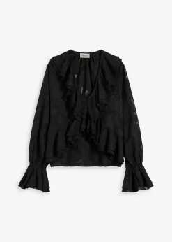Hot Chiffonbluse mit leichter Transparenz Damen Bekleidung·Jacken & Mäntel|Blusen & Tuniken