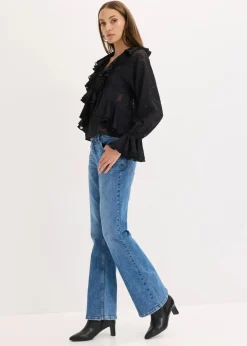 Hot Chiffonbluse mit leichter Transparenz Damen Bekleidung·Jacken & Mäntel|Blusen & Tuniken