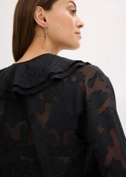 Hot Chiffonbluse mit leichter Transparenz Damen Bekleidung·Jacken & Mäntel|Blusen & Tuniken