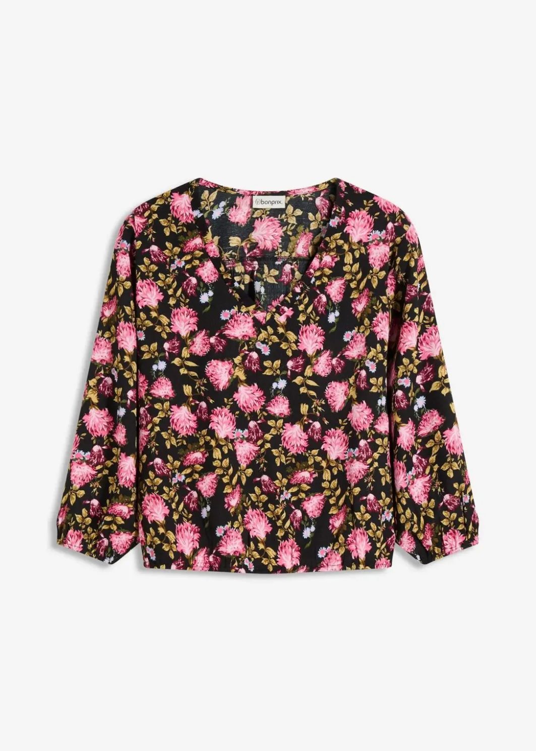 Online Chiffon-Bluse mit Raffung am Saum Damen Blusen & Tuniken