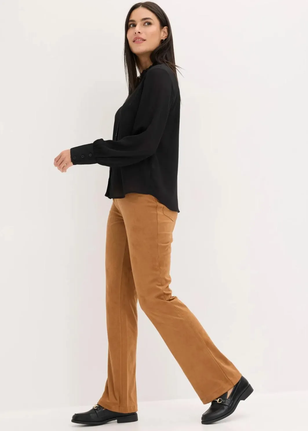 Damen bonprix Bekleidung·Jacken & Mäntel|Blusen & Tuniken|Chiffonbluse mit Rüschen