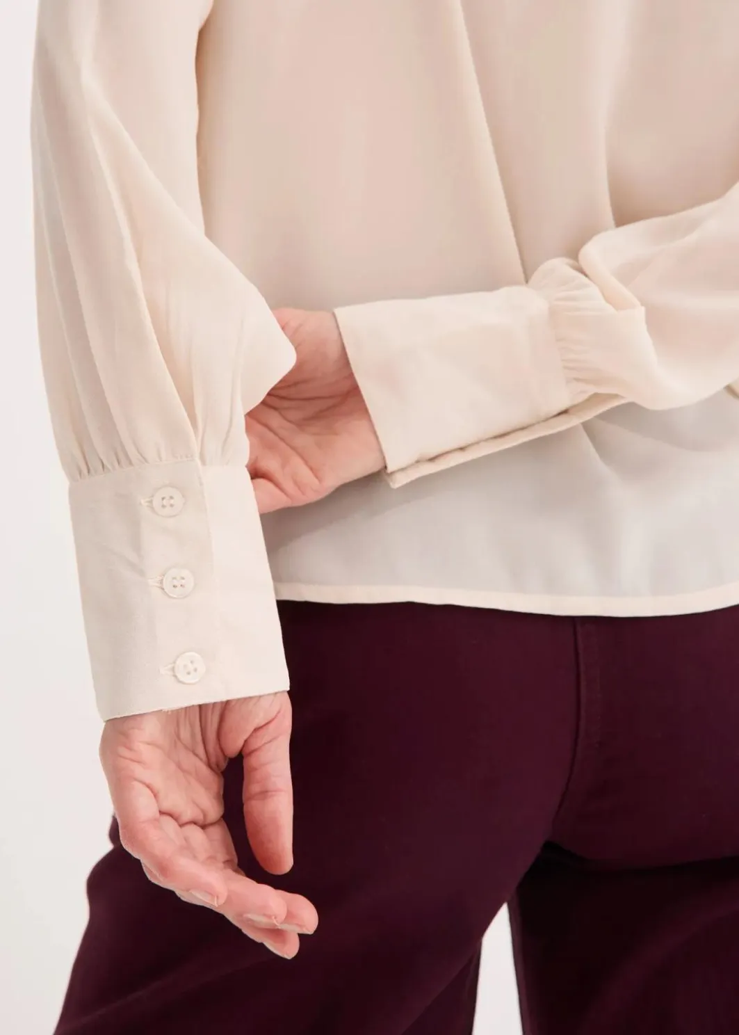 Damen bonprix Blusen & Tuniken|Bekleidung·Jacken & Mäntel|Chiffonbluse mit Rüschen