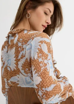 Discount Chiffonbluse mit Rüschen Damen Bekleidung·Jacken & Mäntel|Blusen & Tuniken