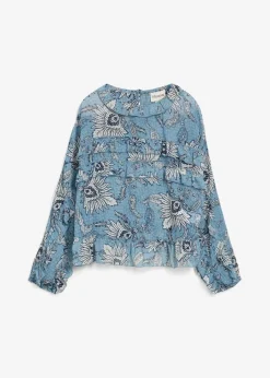 Damen bonprix Nachhaltigere Materialien|Blusen & Tuniken|Chiffonbluse mit Rüschen