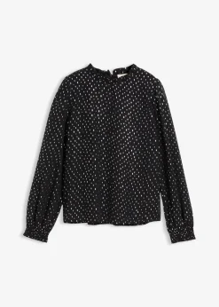 Kinder bonprix Mädchen 9-16 Jahre·Shirts & Blusen|Chiffonbluse mit Rüschenkragen