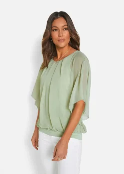 Clearance Chiffonbluse mit Untertop Damen Blusen & Tuniken|Bekleidung·Jacken & Mäntel