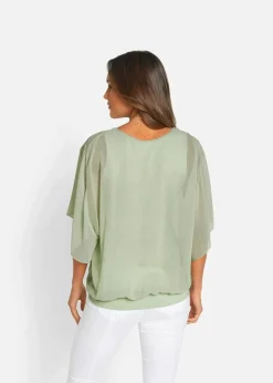 Clearance Chiffonbluse mit Untertop Damen Blusen & Tuniken|Bekleidung·Jacken & Mäntel