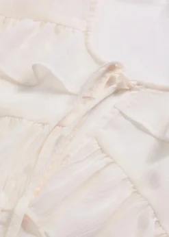 Damen bonprix Blusen & Tuniken|Bekleidung·Jacken & Mäntel|Chiffonbluse mit Volants