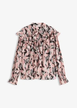 Hot Chiffonbluse mit Volants Damen Bekleidung·Jacken & Mäntel|Blusen & Tuniken