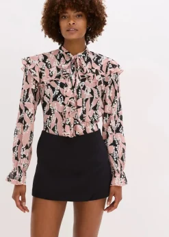 Hot Chiffonbluse mit Volants Damen Bekleidung·Jacken & Mäntel|Blusen & Tuniken
