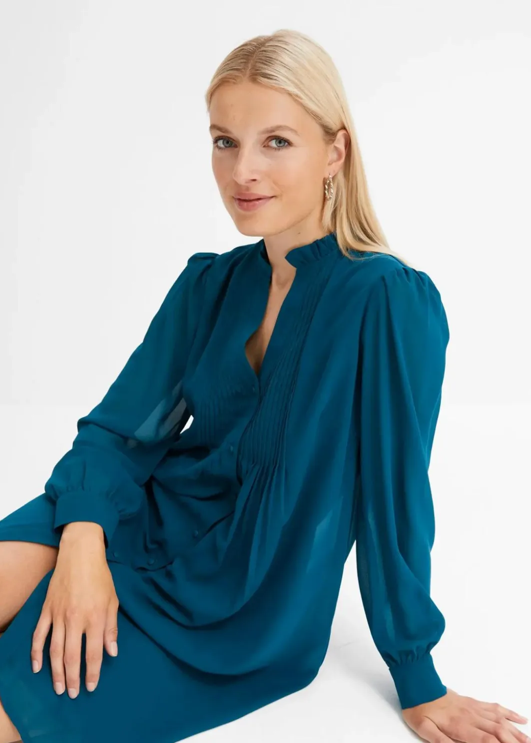 Outlet Chiffonkleid Damen Nachhaltigere Materialien|Kleider