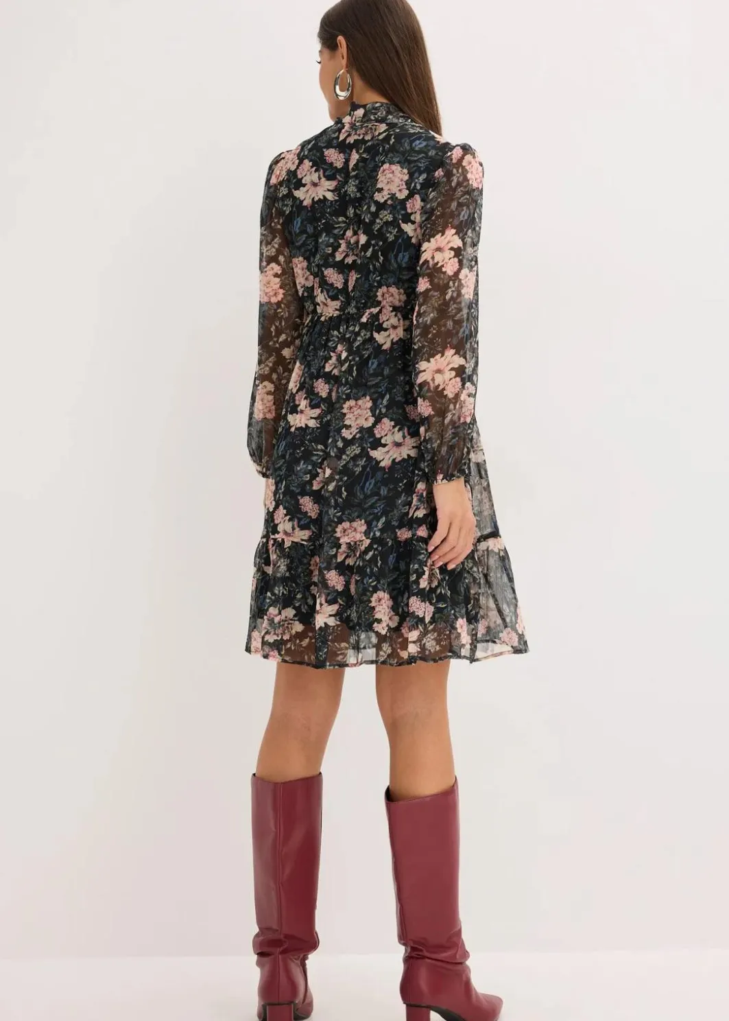 Damen bonprix Bekleidung·Pullover & Strickjacken|Kleider|Chiffonkleid