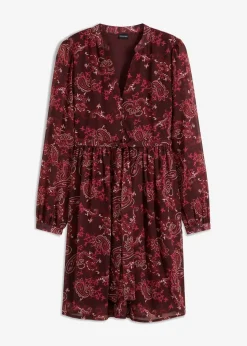 Damen bonprix Bekleidung·Pullover & Strickjacken|Nachhaltigere Materialien|Chiffonkleid