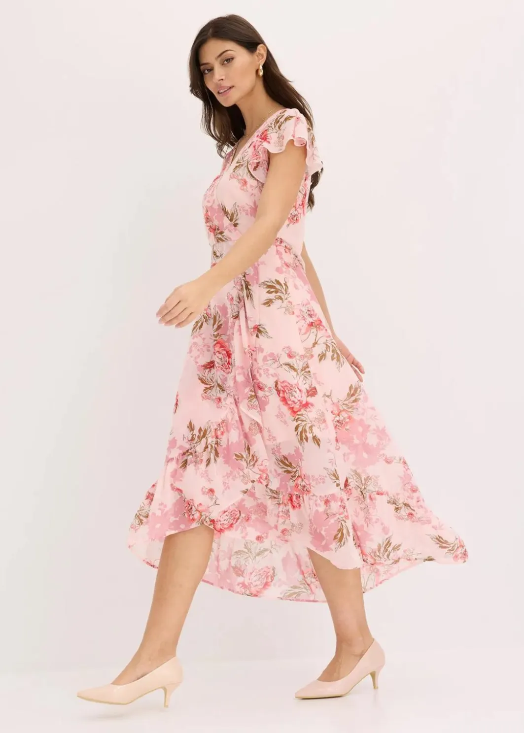Damen bonprix Nachhaltigere Materialien|Kleider|Chiffonkleid