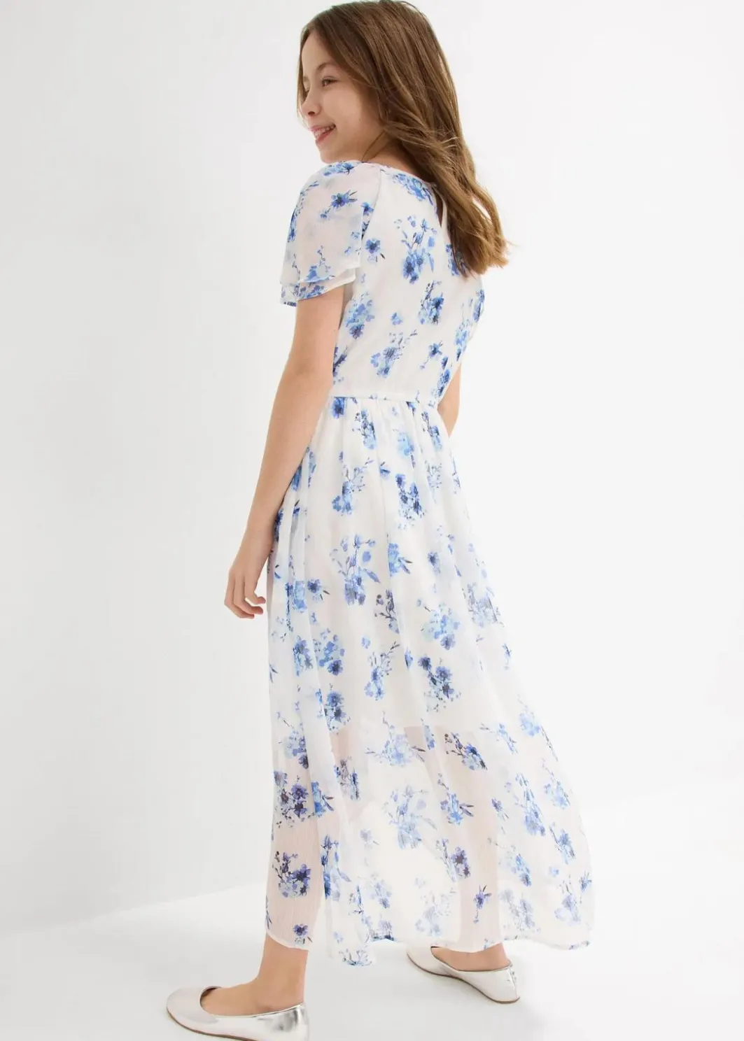 Outlet Chiffonkleid aus strukturiertem Crinkle Kinder Mädchen 9-16 Jahre·Kleider & Jumpsuits