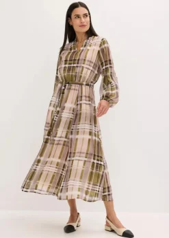 Clearance Chiffonkleid mit Bindeband Damen Bekleidung·Pullover & Strickjacken