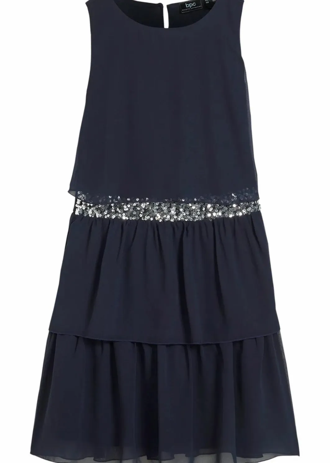 Kinder bonprix Mädchen 9-16 Jahre·Kleider & Jumpsuits|Chiffonkleid mit Paillettenband
