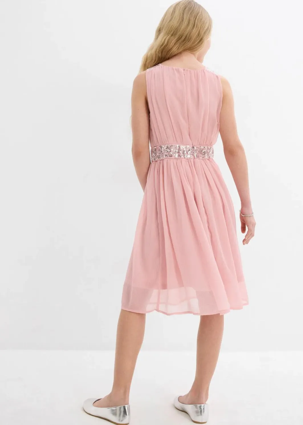 Online Chiffonkleid mit Paillettenband Kinder Mädchen 9-16 Jahre·Kleider & Jumpsuits