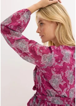 New Chiffonkleid mit Paisley-Druck Damen Bekleidung·Pullover & Strickjacken|Kleider