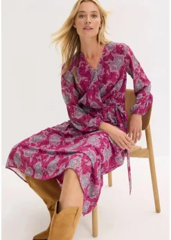 New Chiffonkleid mit Paisley-Druck Damen Bekleidung·Pullover & Strickjacken|Kleider