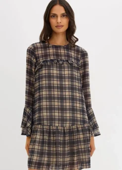Damen bonprix Bekleidung·Pullover & Strickjacken|Kleider|Chiffonkleid mit Volants