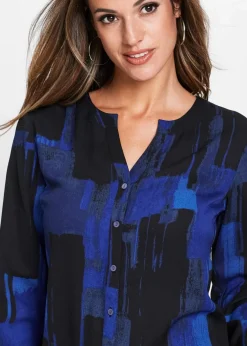Clearance Chiffon-Longbluse mit Druck Damen Blusen & Tuniken|Bekleidung·Jacken & Mäntel