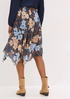 Online Chiffon-Midirock mit asymmetrischem Saum Damen Bekleidung·Sportbekleidung|Röcke