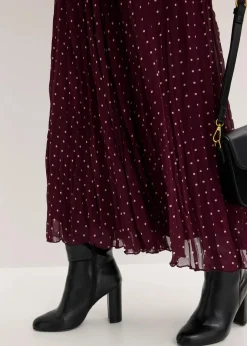 Damen bonprix Nachhaltigere Materialien|Röcke|Chiffon-Rock in Crash-Optik