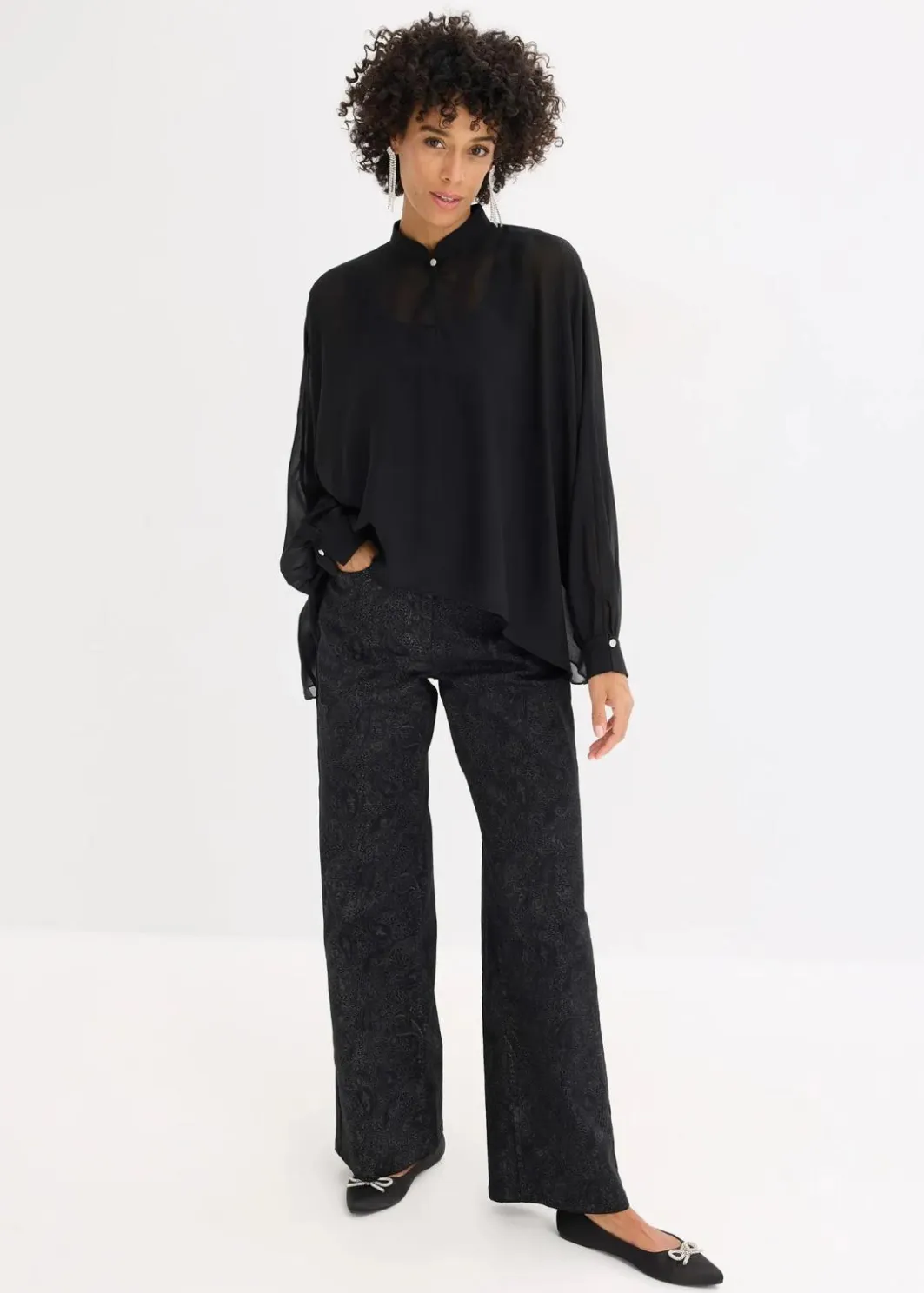 Damen bonprix Bekleidung·Jacken & Mäntel|Blusen & Tuniken|Chiffontunika