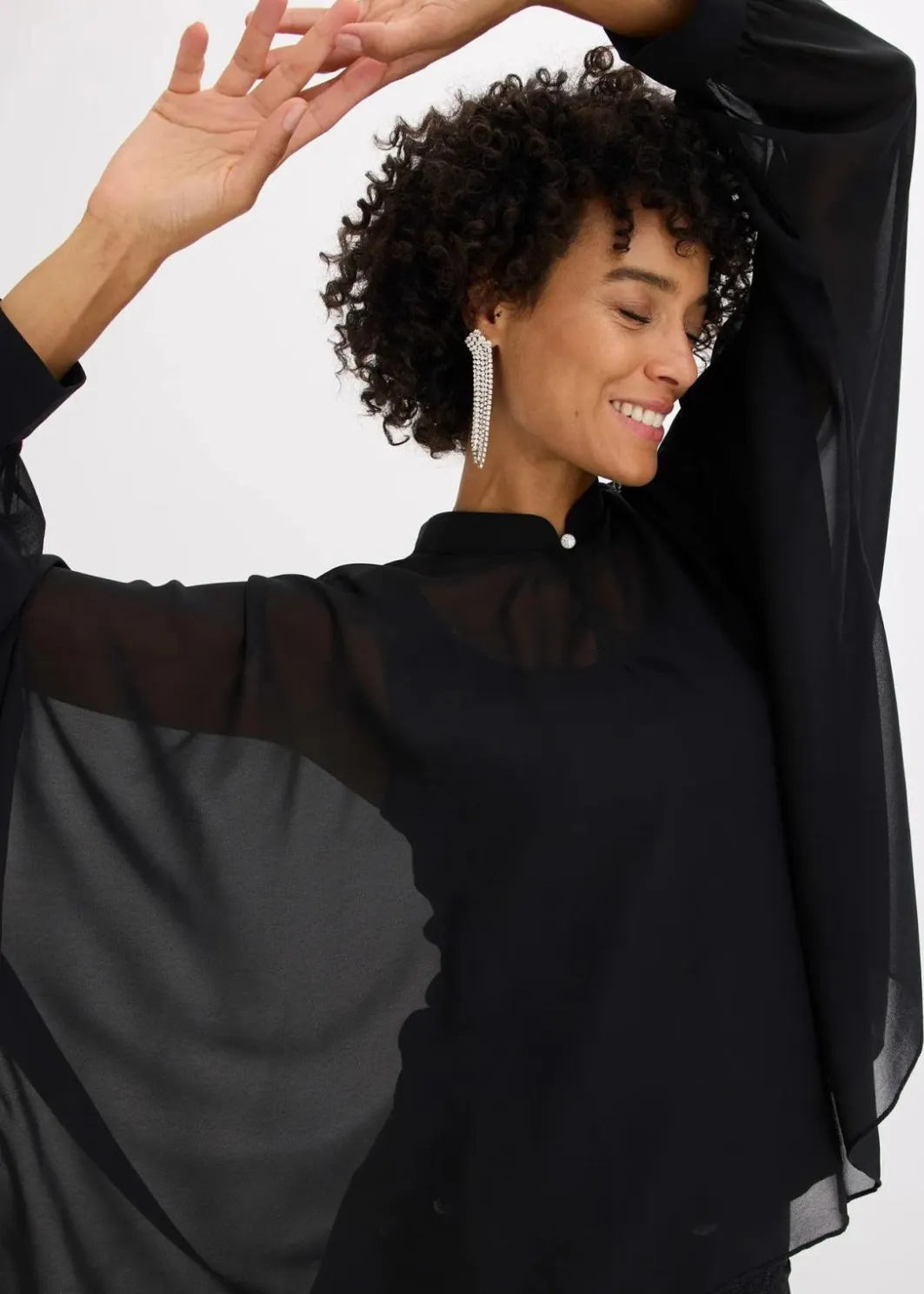 Damen bonprix Bekleidung·Jacken & Mäntel|Blusen & Tuniken|Chiffontunika