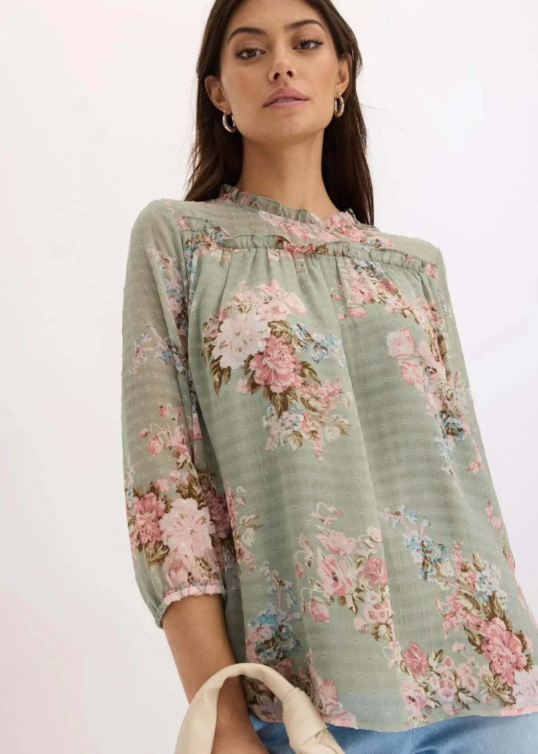 Damen bonprix Bekleidung·Jacken & Mäntel|Blusen & Tuniken|Chiffon-Tunika