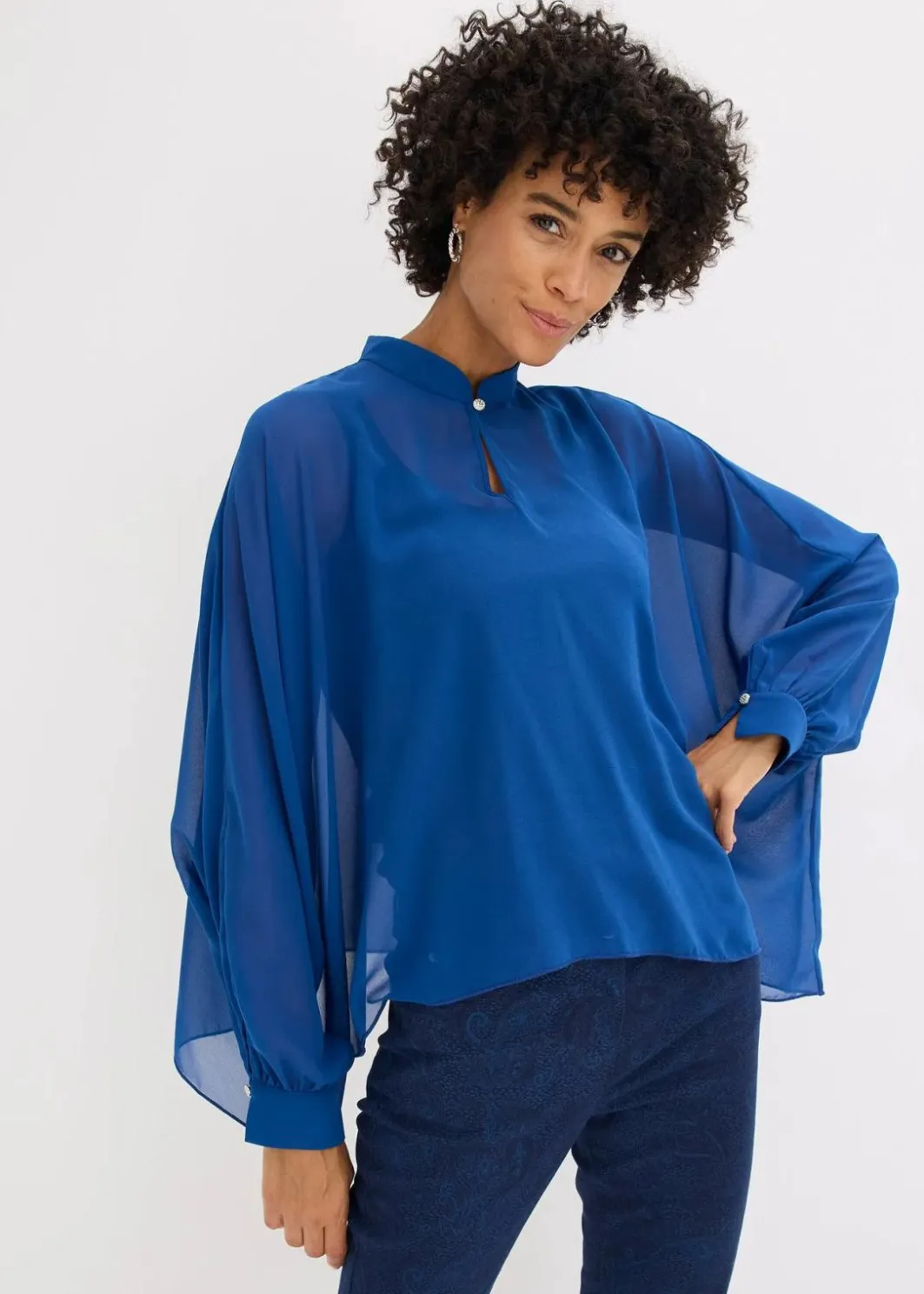 Damen bonprix Blusen & Tuniken|Bekleidung·Jacken & Mäntel|Chiffontunika