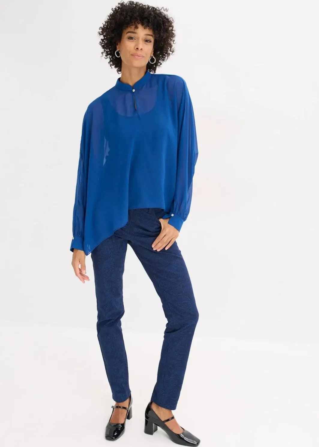 Damen bonprix Blusen & Tuniken|Bekleidung·Jacken & Mäntel|Chiffontunika