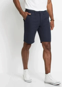 Hot Chino-Bermuda aus reiner Baumwolle, Regular Fit Herren Große Größen|Shorts
